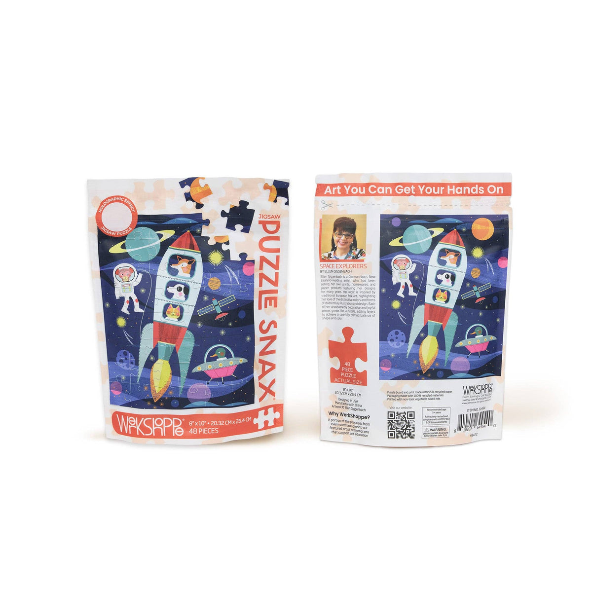 Space Explorers, 48-piece kids' puzzle, WerkShoppe
