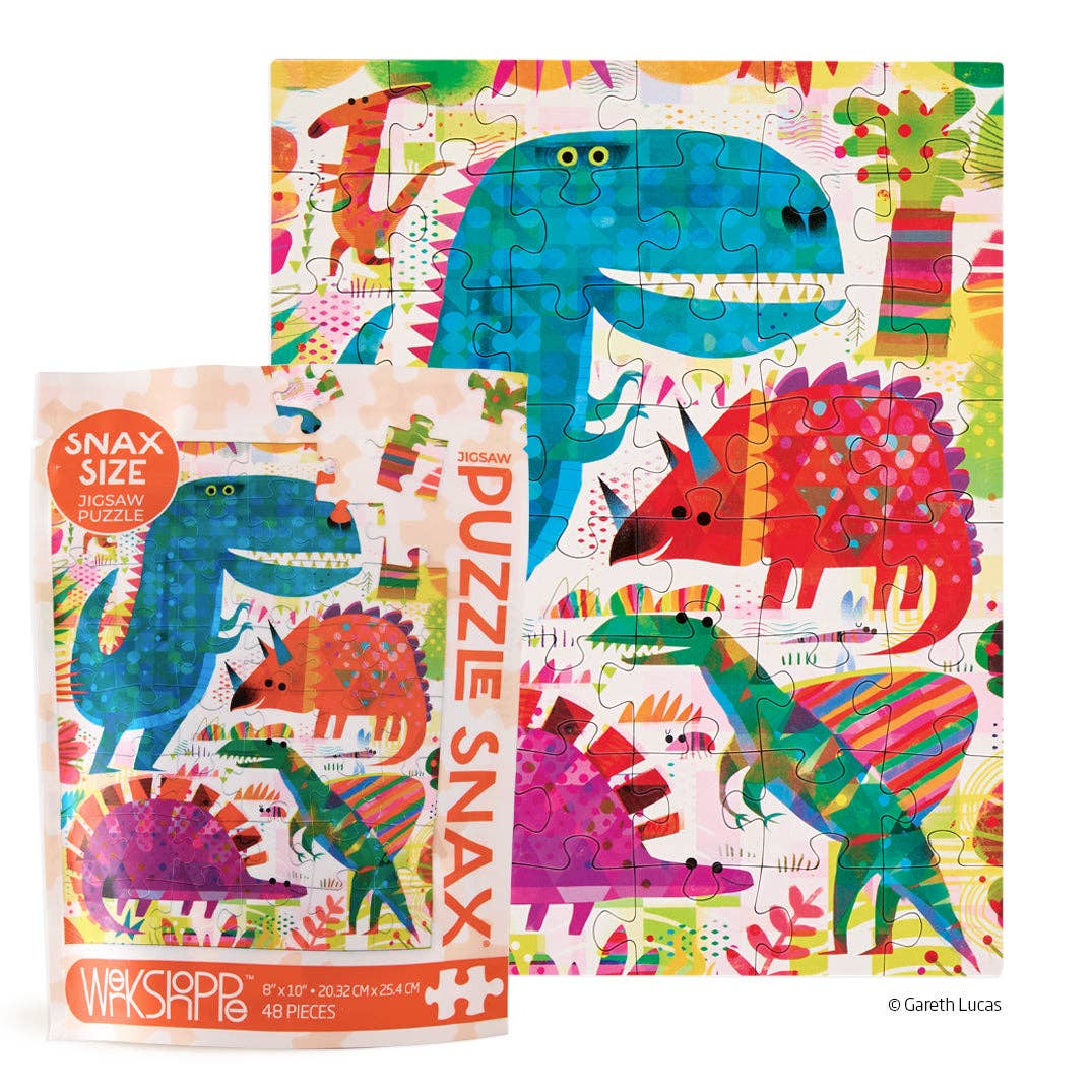 Dinosaur Day, 48-piece puzzle, WerkShoppe