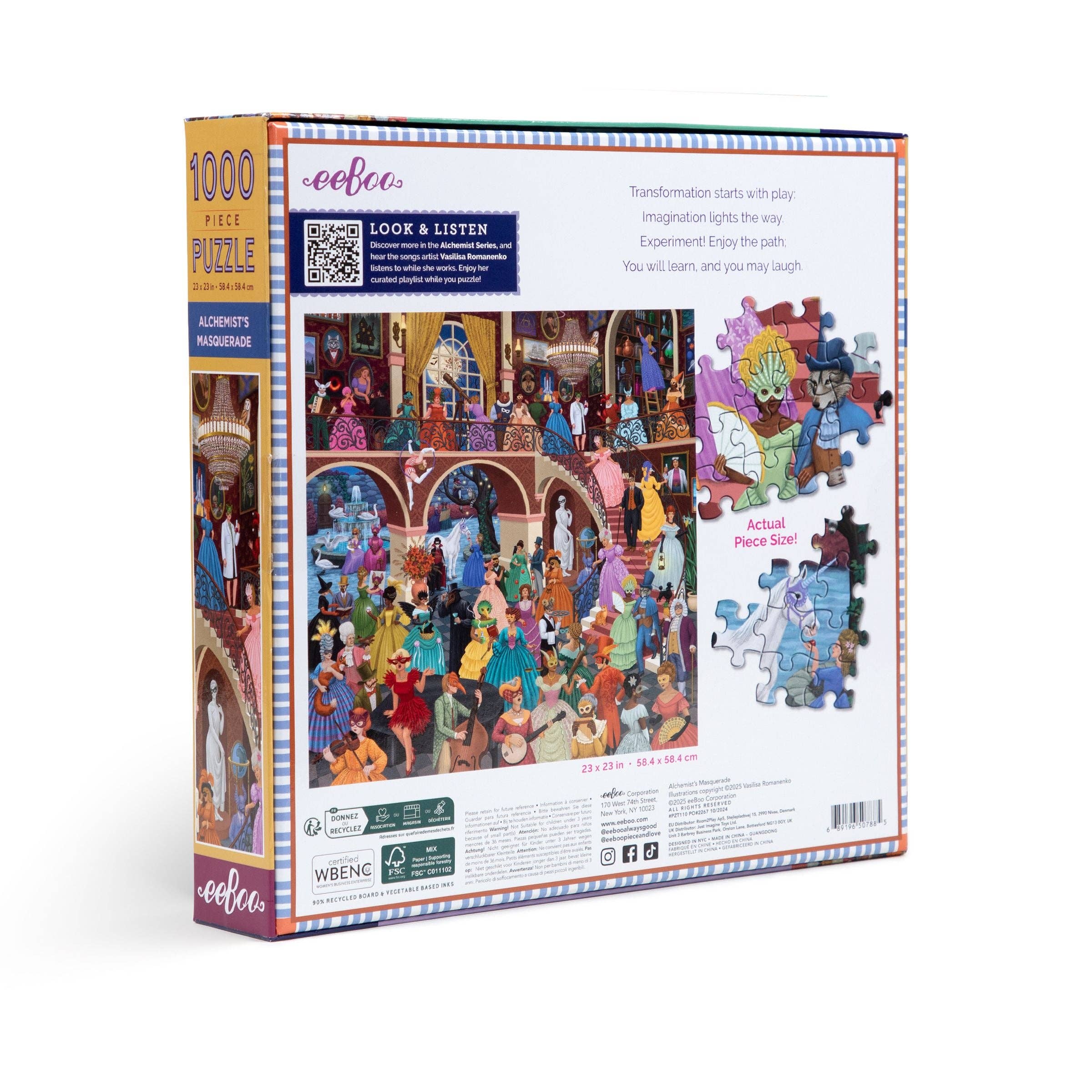 Alchemist's Masquerade, 1000-piece puzzle, eeBoo