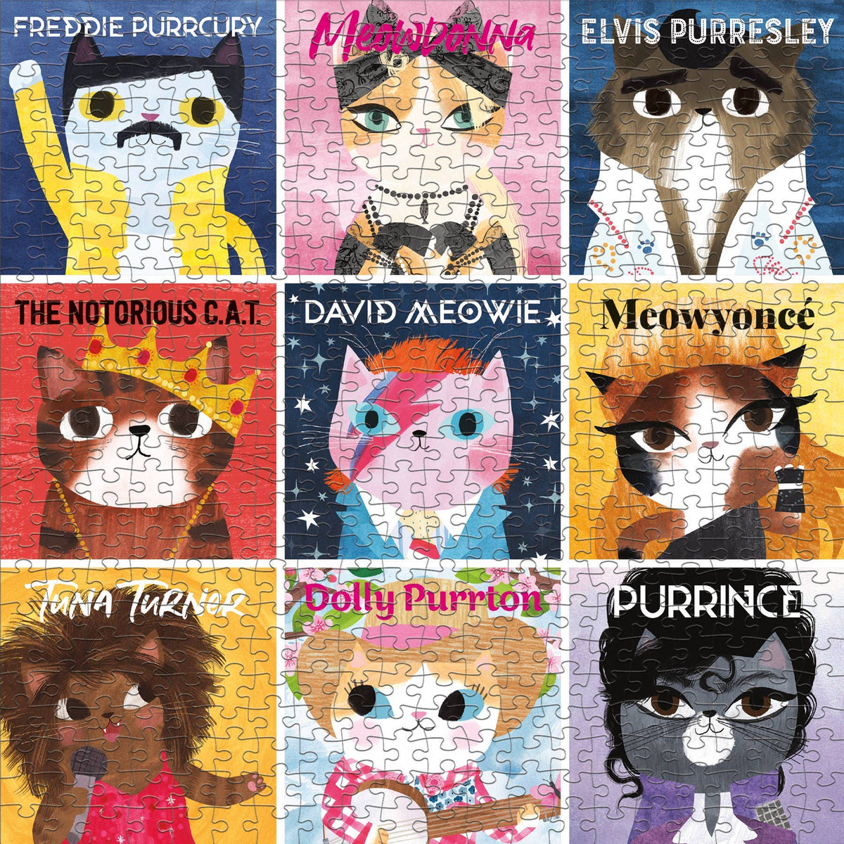 Music Cats, 500-piece puzzle, Mudpuppy