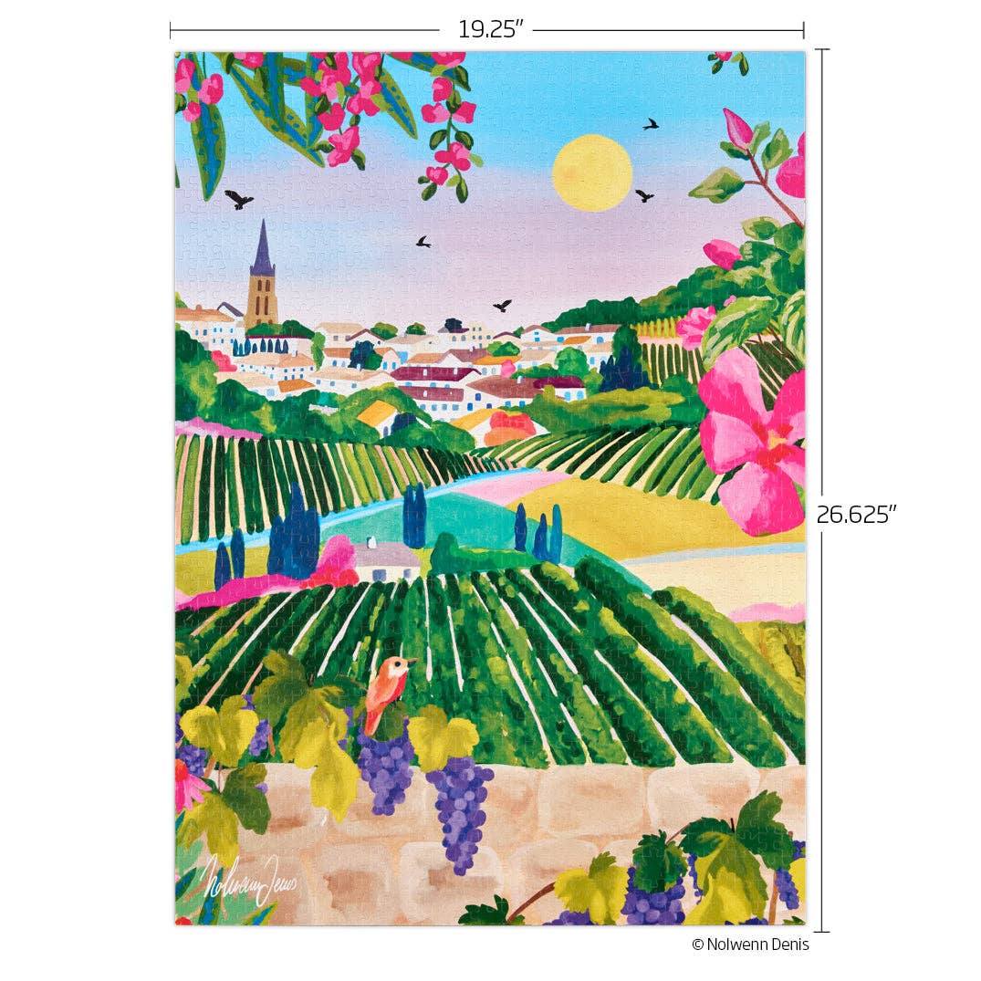 Village Vineyard, 1000-piece puzzle, WerkShoppe
