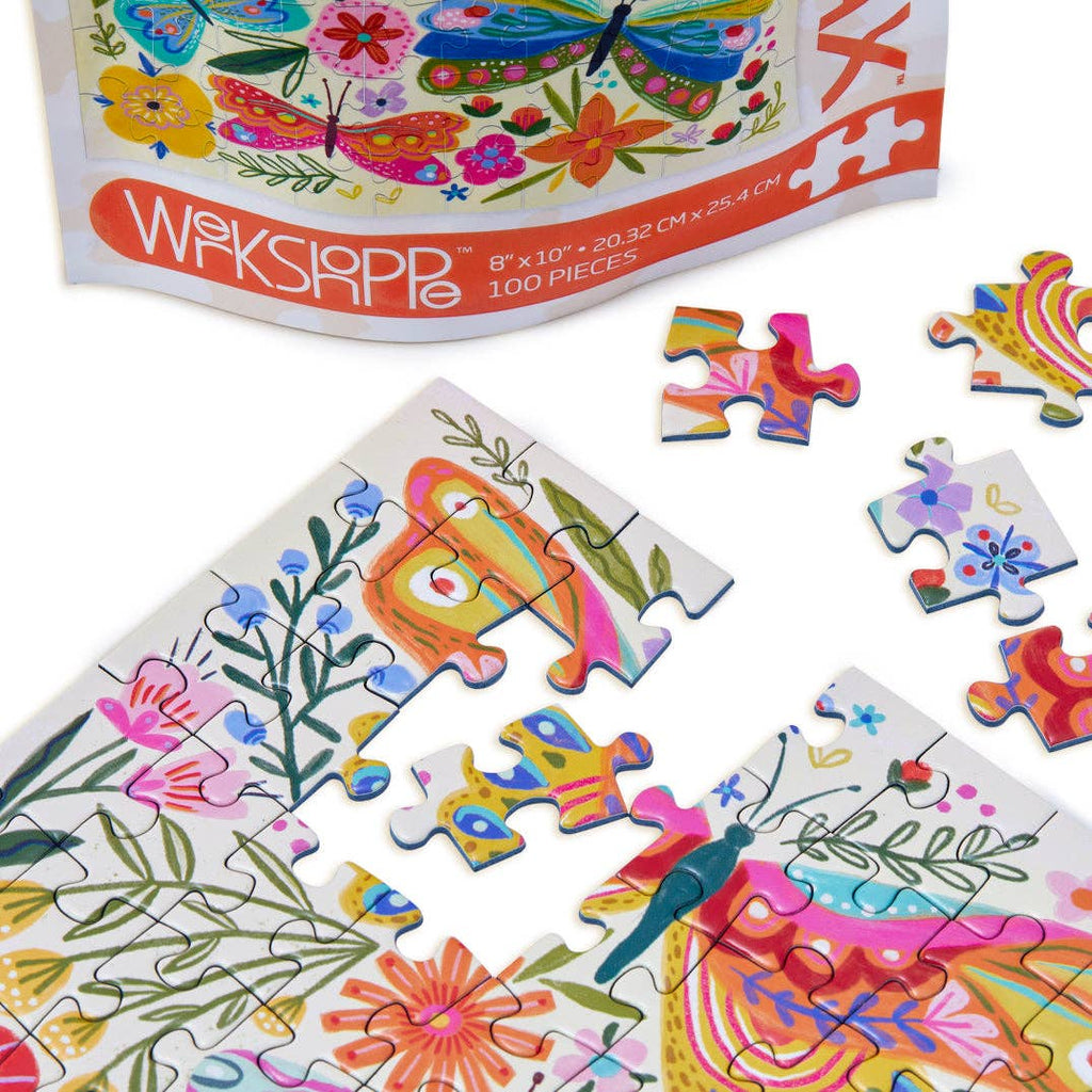 Butterfly Floral, 100-piece puzzle, WerkShoppe