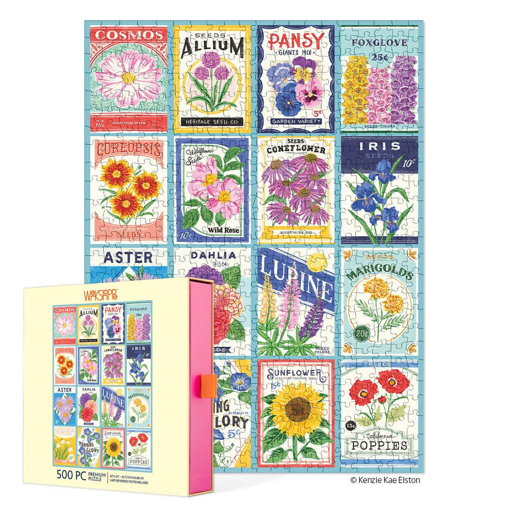 Seed Packets, 500-piece puzzle, WerkShoppe