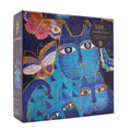 Blue Cats and Butterflies, 500-piece foil-accented puzzle, Paperblanks