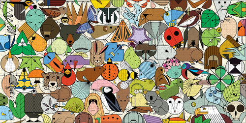 Beguiled by the Wild - Charley Harper, 1000-piece puzzle, Pomegranate