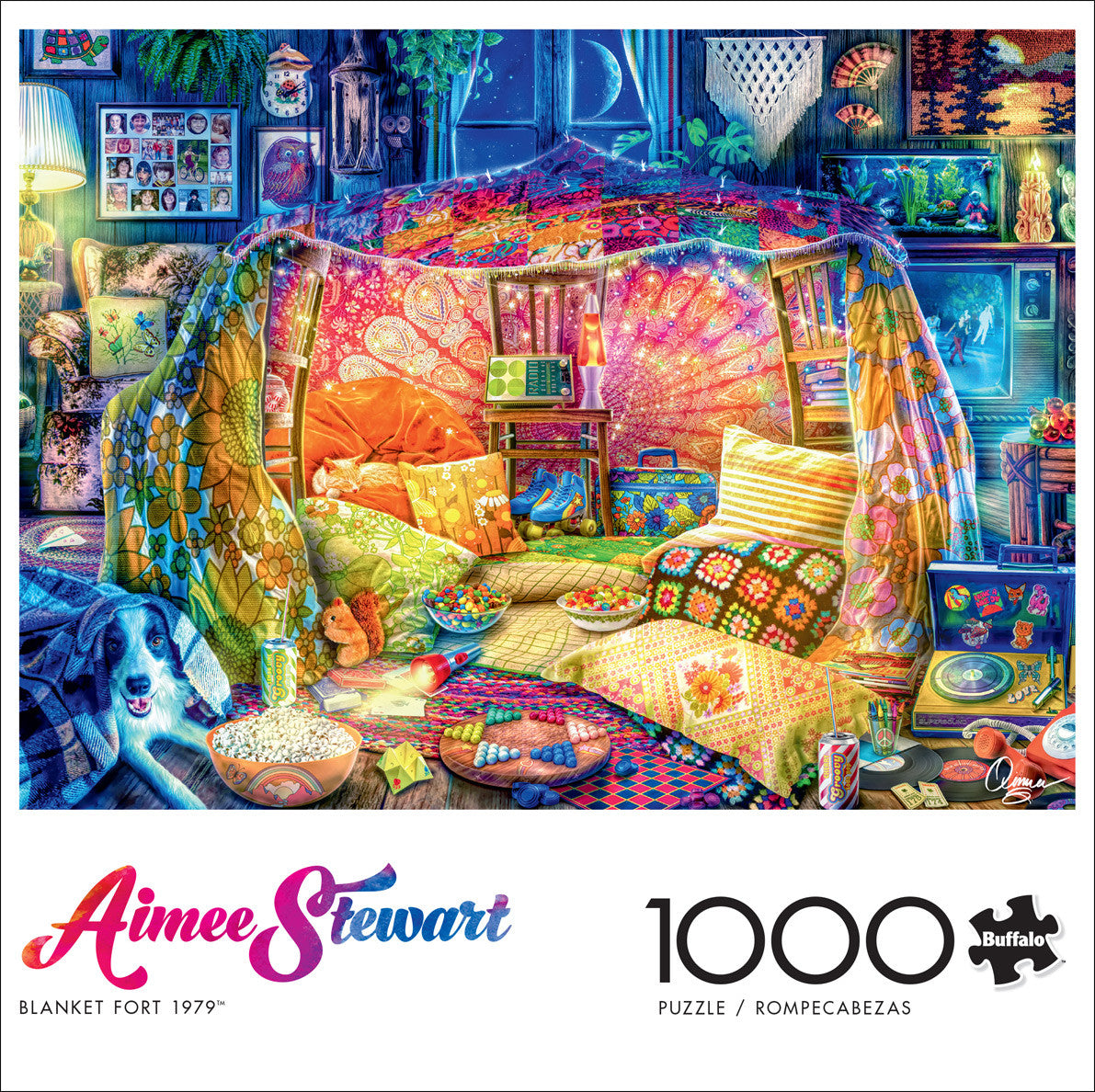 Blanket Fort 1979 (Aimee Stewart), 1000-piece puzzle, Buffalo Games