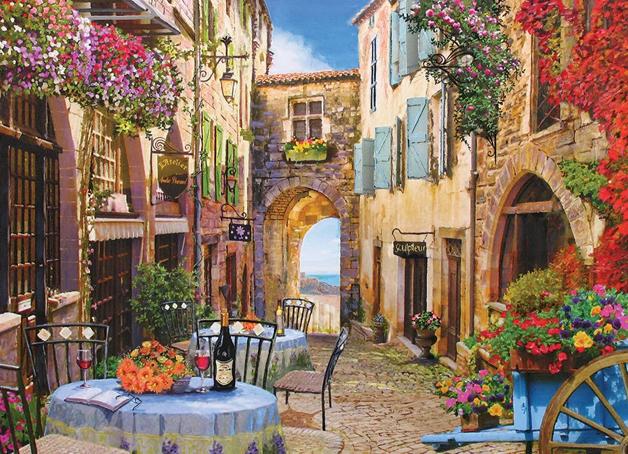 French Village, 1000-piece puzzle, Cobble Hill