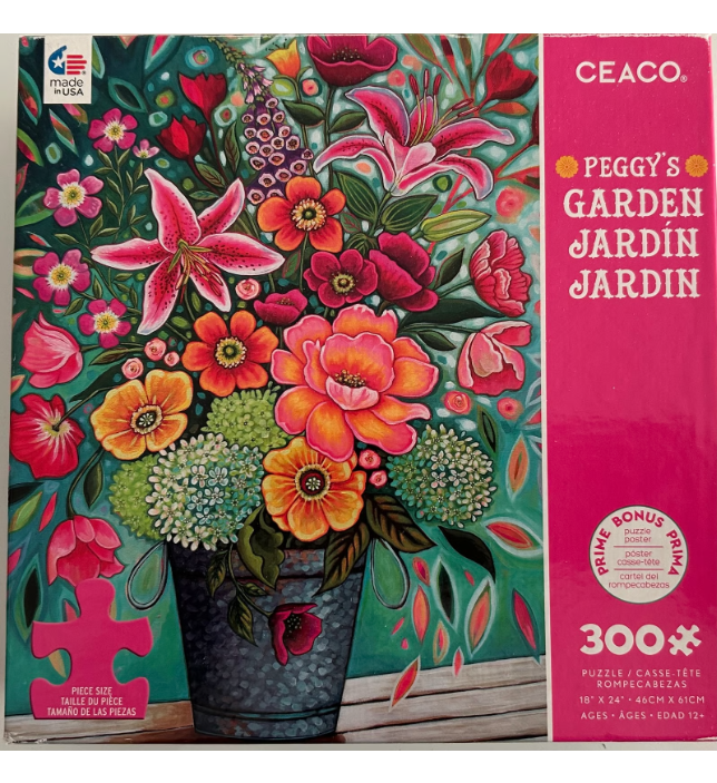 Peggy's Garden, 300-piece puzzle, Ceaco