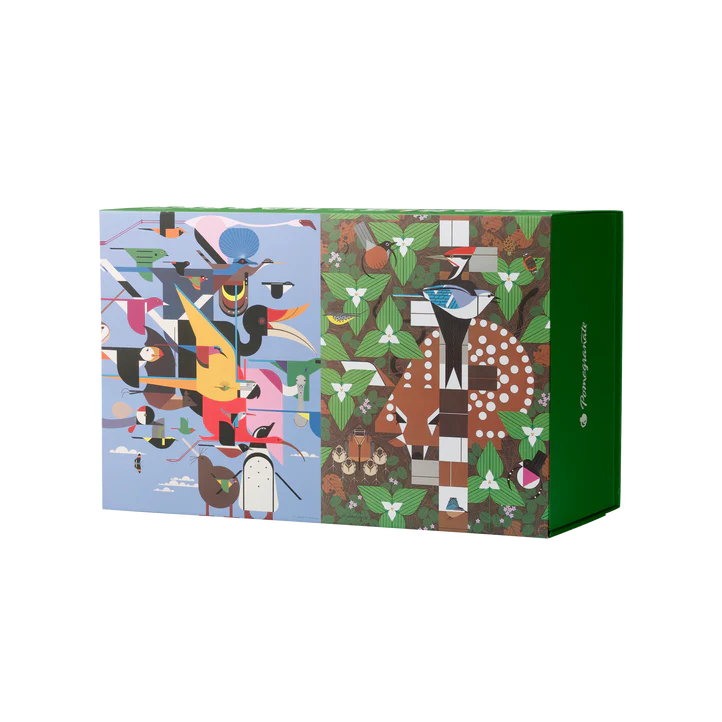 Charley Harper Puzzle Set, 2 double-sided 120-piece puzzles, Pomegranate
