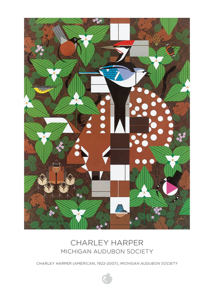 Charley Harper Puzzle Set, 2 double-sided 120-piece puzzles, Pomegranate