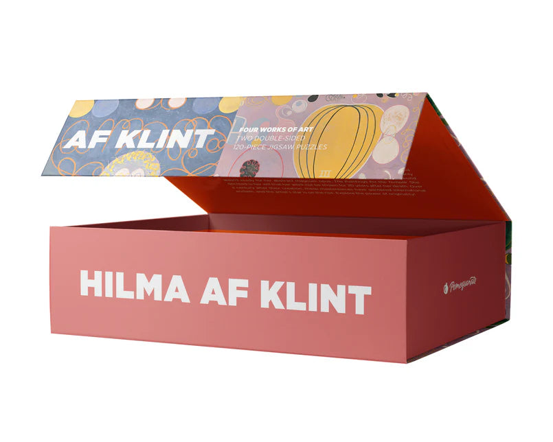 Hilma AF Klint Puzzle set, 2 double-sided 120-piece puzzles, Pomegranate