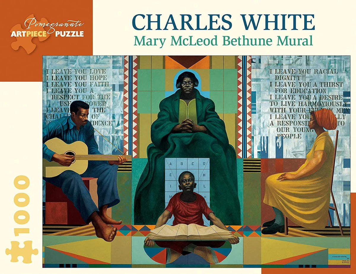 Mary McLeod Bethune Mural - Charles White, 1000-piece puzzle, Pomegranate