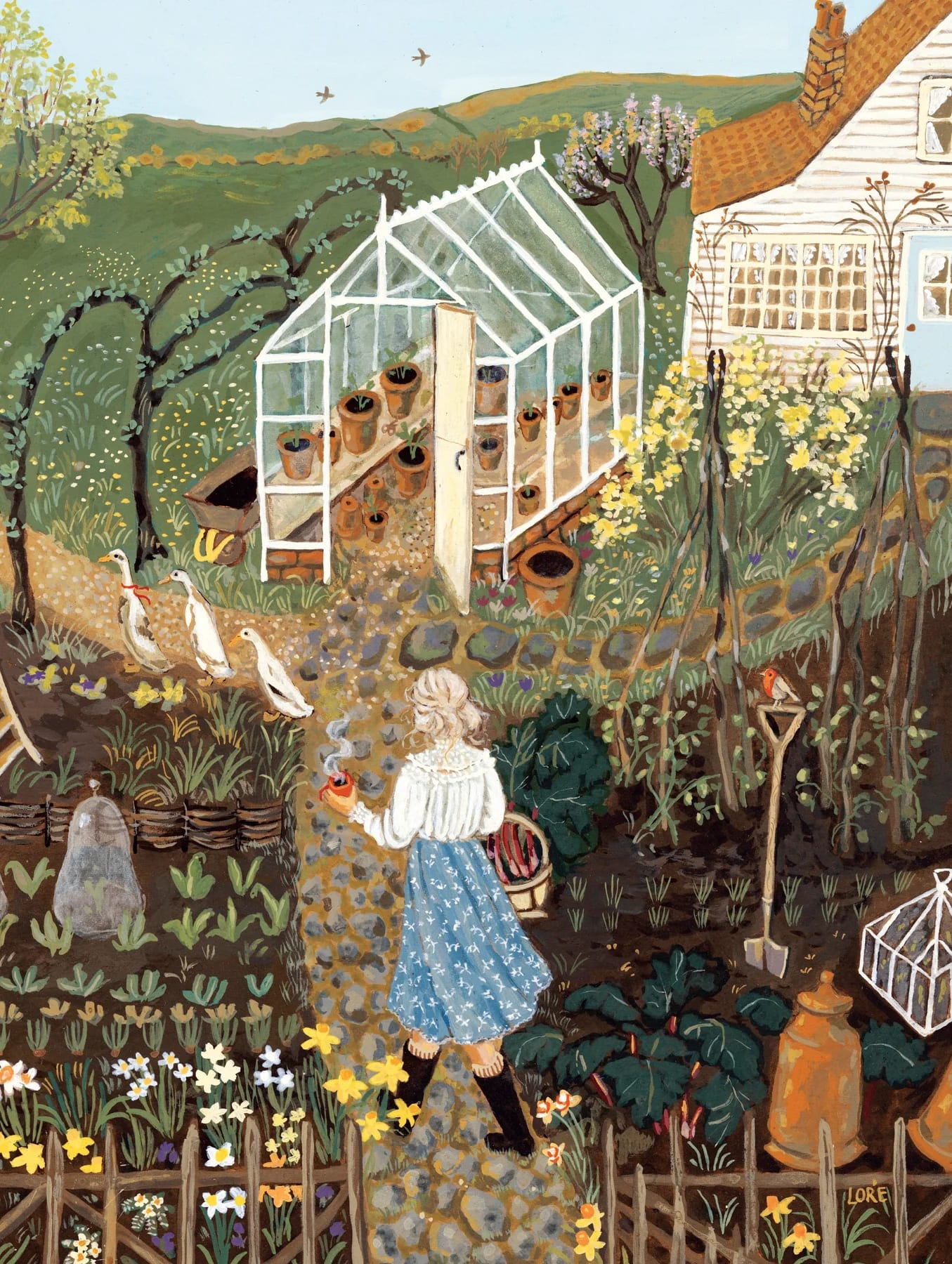 Lady of the Garden, 750-piece puzzle, New York Puzzle Company
