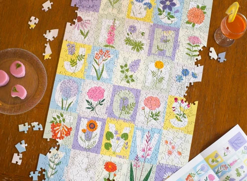 ABC Flowers, 500-piece puzzle, Oakland Puzzle Company