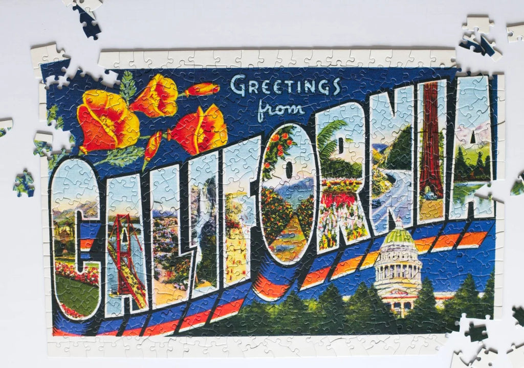 Greetings from California, 500-piece puzzle, Oakland Puzzle Company