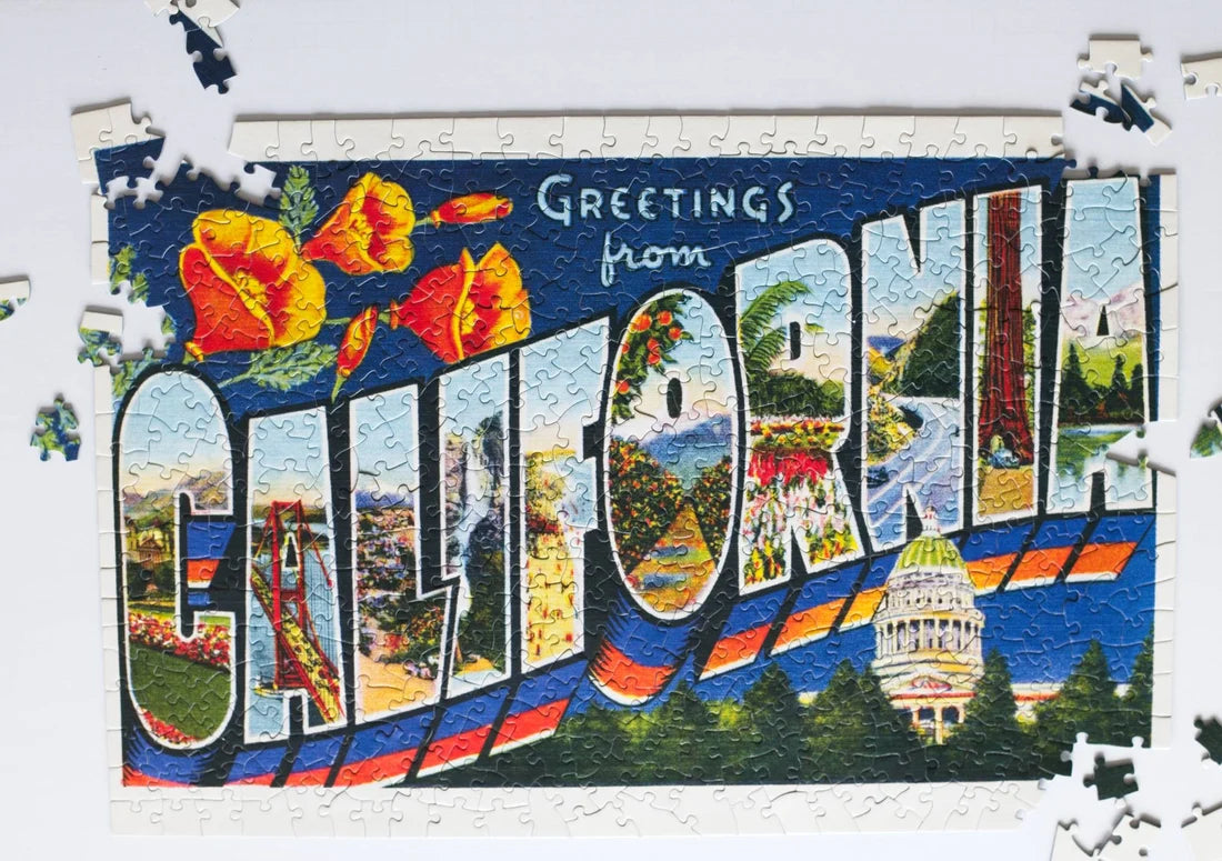 Greetings from California, 500-piece puzzle, Oakland Puzzle Company