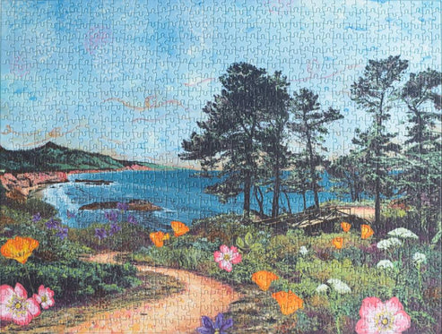 Blooming Trails of Ano Nuevo, 1000-piece puzzle, Oakland Puzzle Company