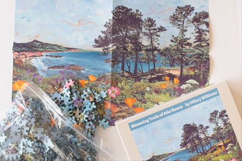 Blooming Trails of Ano Nuevo, 1000-piece puzzle, Oakland Puzzle Company