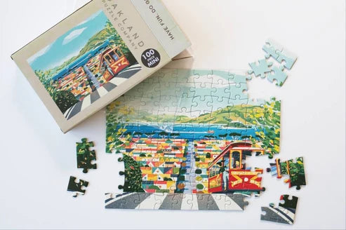 San Francisco Cable Car, 100-piece mini puzzle, Oakland Puzzle Company