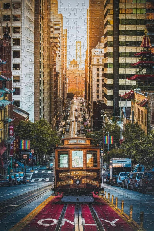 California St. Cable Car, 500-piece puzzle, Oakland Puzzle Company