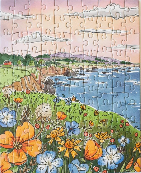 NorCal Coast, 100-piece mini puzzle, Oakland Puzzle Company