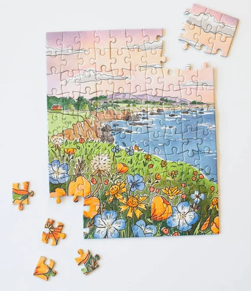 NorCal Coast, 100-piece mini puzzle, Oakland Puzzle Company