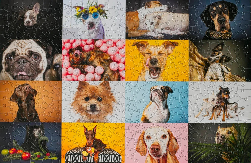 Dogs, 500-piece puzzle, Oakland Puzzle Company