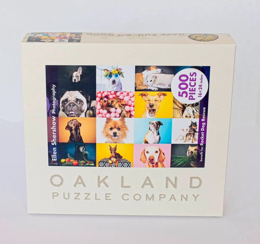 Dogs, 500-piece puzzle, Oakland Puzzle Company
