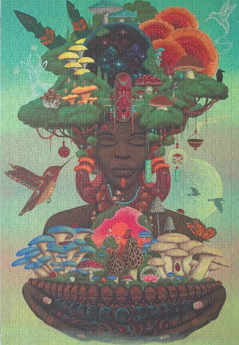 Mushroom Mother of Us All, 1000-piece puzzle, Oakland Puzzle Company