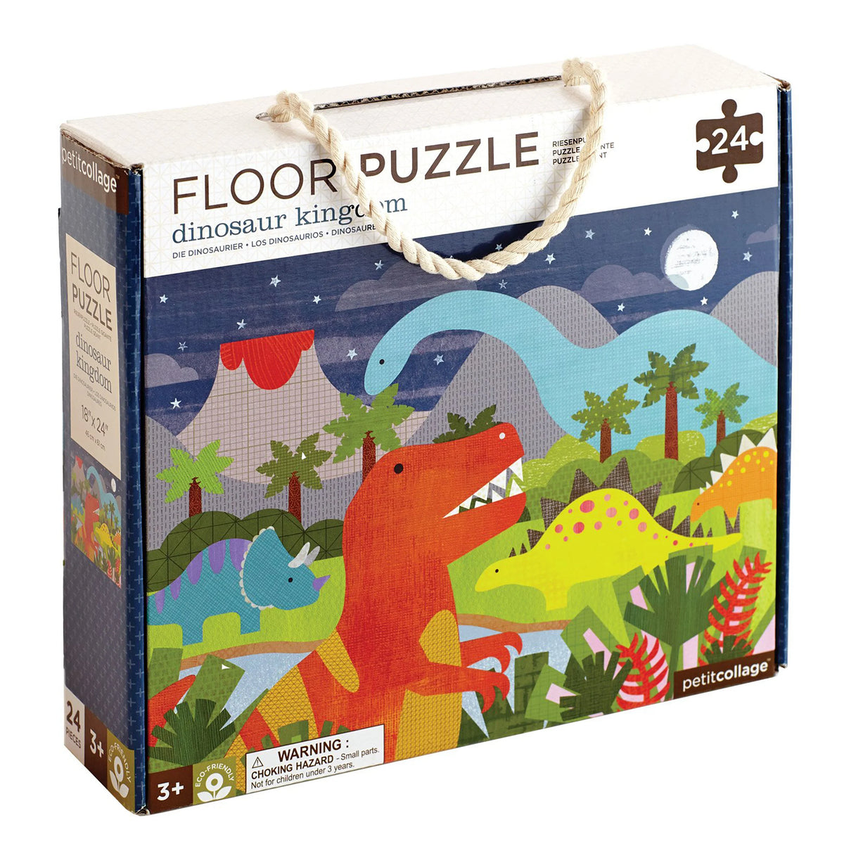 Dinosaur Kingdom, 24-piece kids' puzzle, Petit Collage