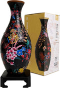 Elegant Floral Print 3-D Vase, 160-piece 3D puzzle, Pintoo