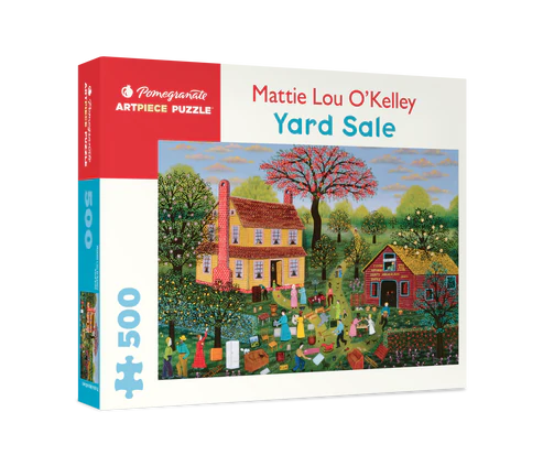 Yard Sale - Mattie Lou O'Kelley, 500-piece puzzle, Pomegranate