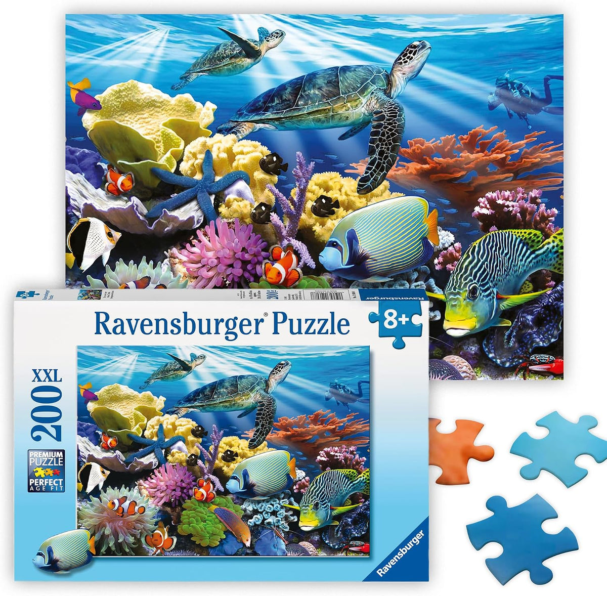 Ocean Turtles, 200-piece kids' puzzle, Ravensburger