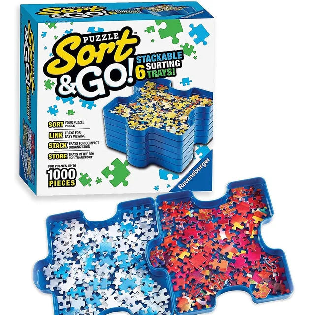 Sort & Go, 6 stackable sorting trays, Ravensburger