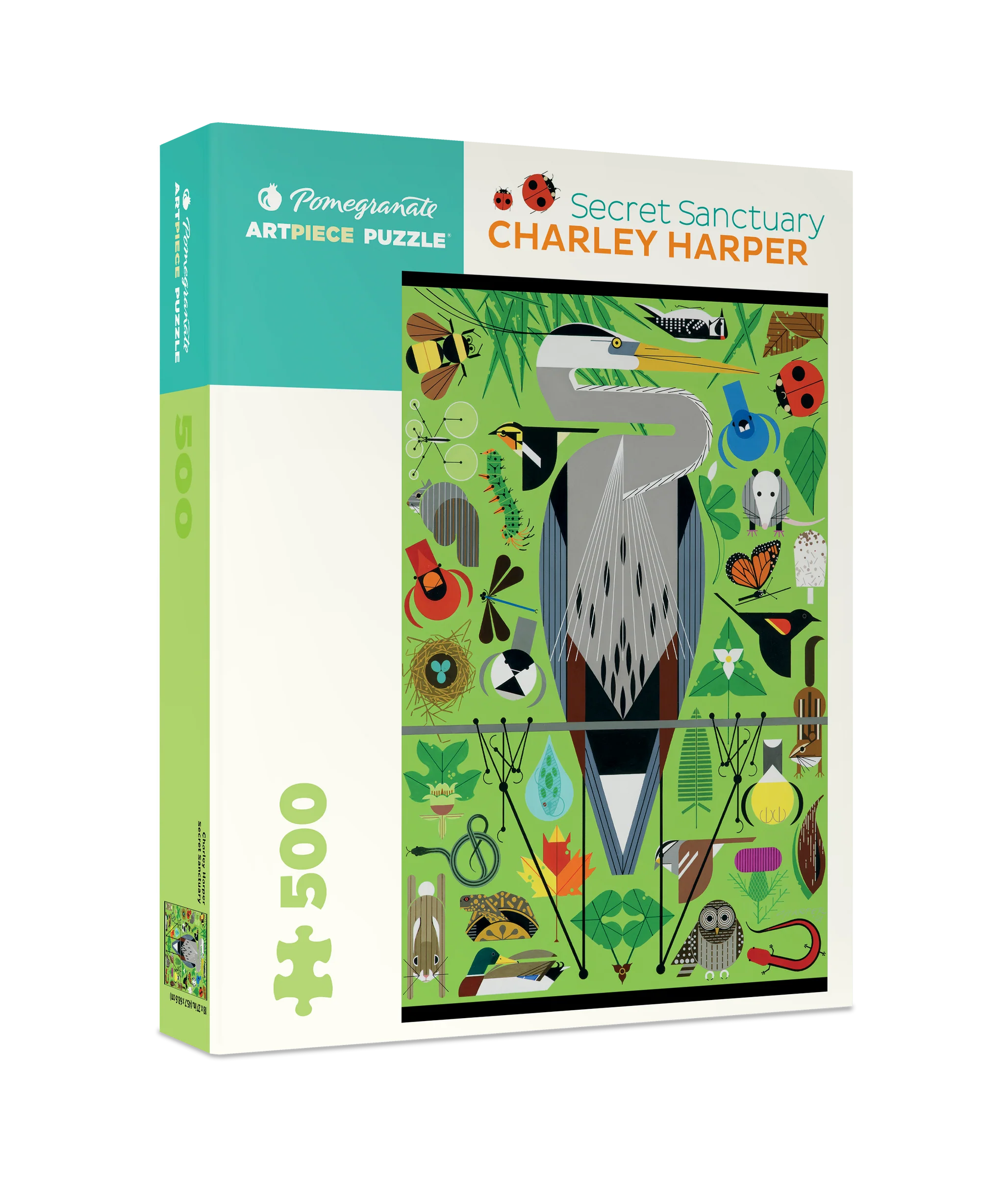Secret Sanctuary - Charley Harper, 500-piece puzzle, Pomegranate