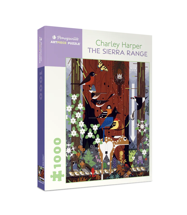 The Sierra Range - Charley Harper, 1000-piece puzzle, Pomegranate