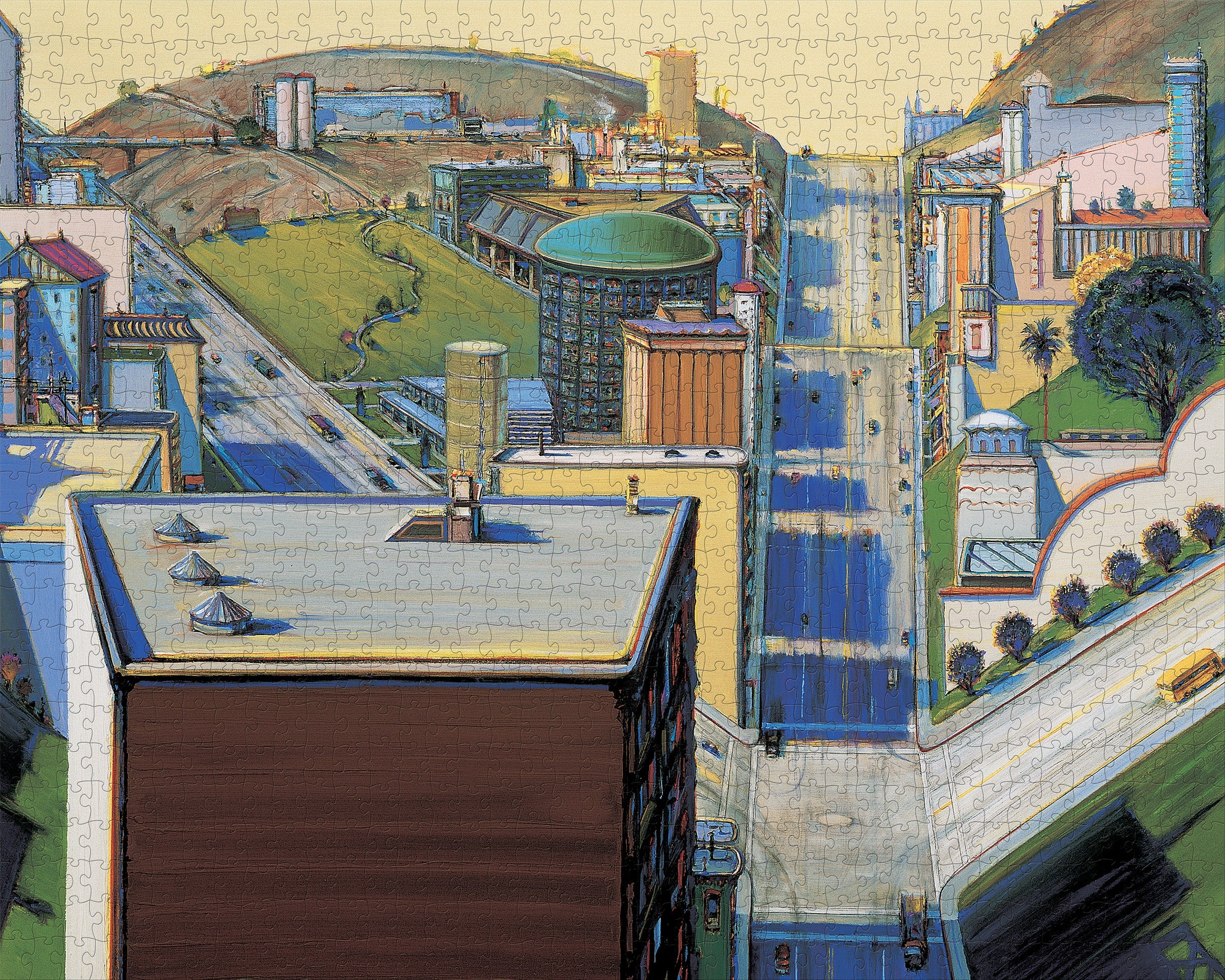 Valley Streets - Wayne Thiebaud, 1000-piece puzzle, Pomegranate
