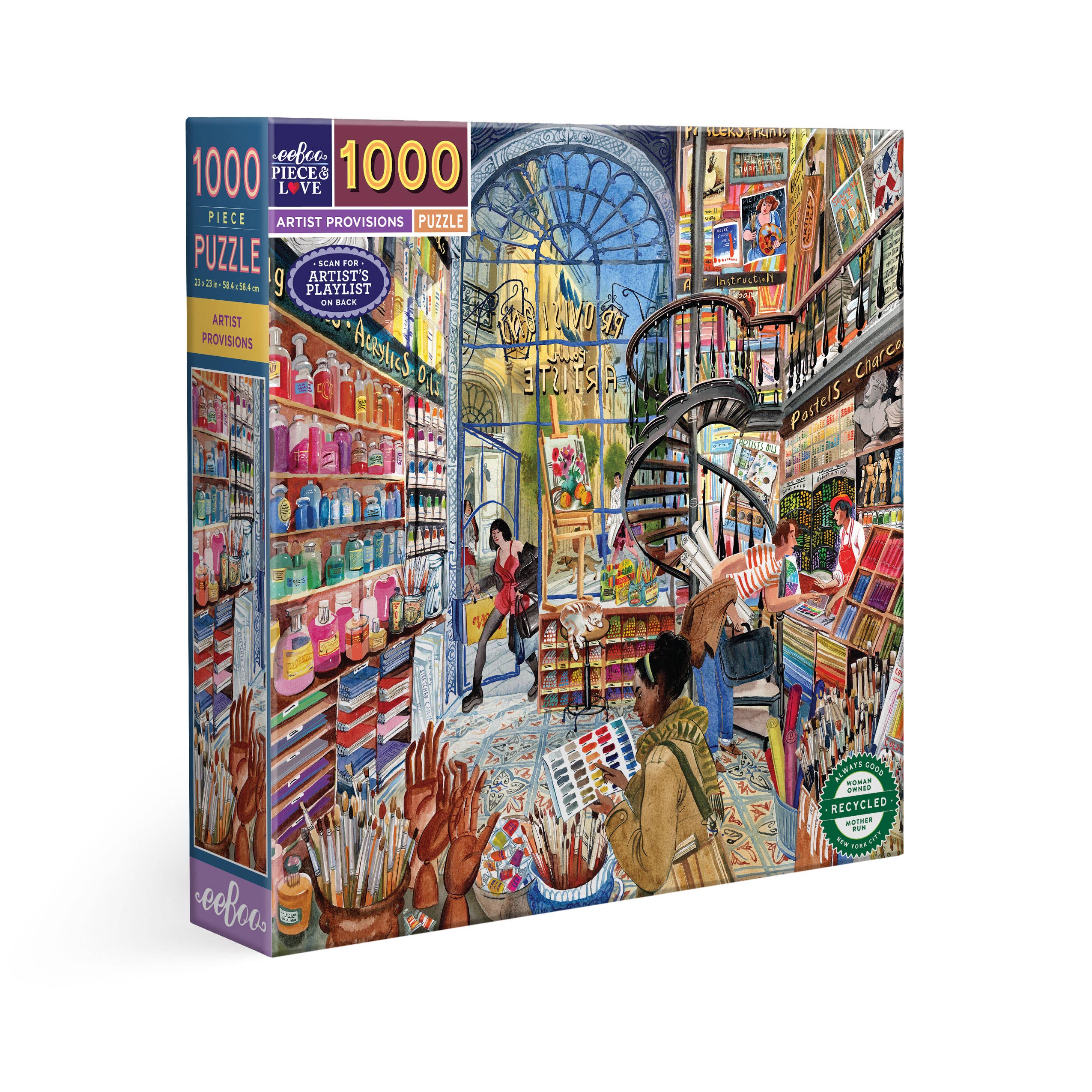 Artist Provisions, 1000-piece puzzle, eeBoo