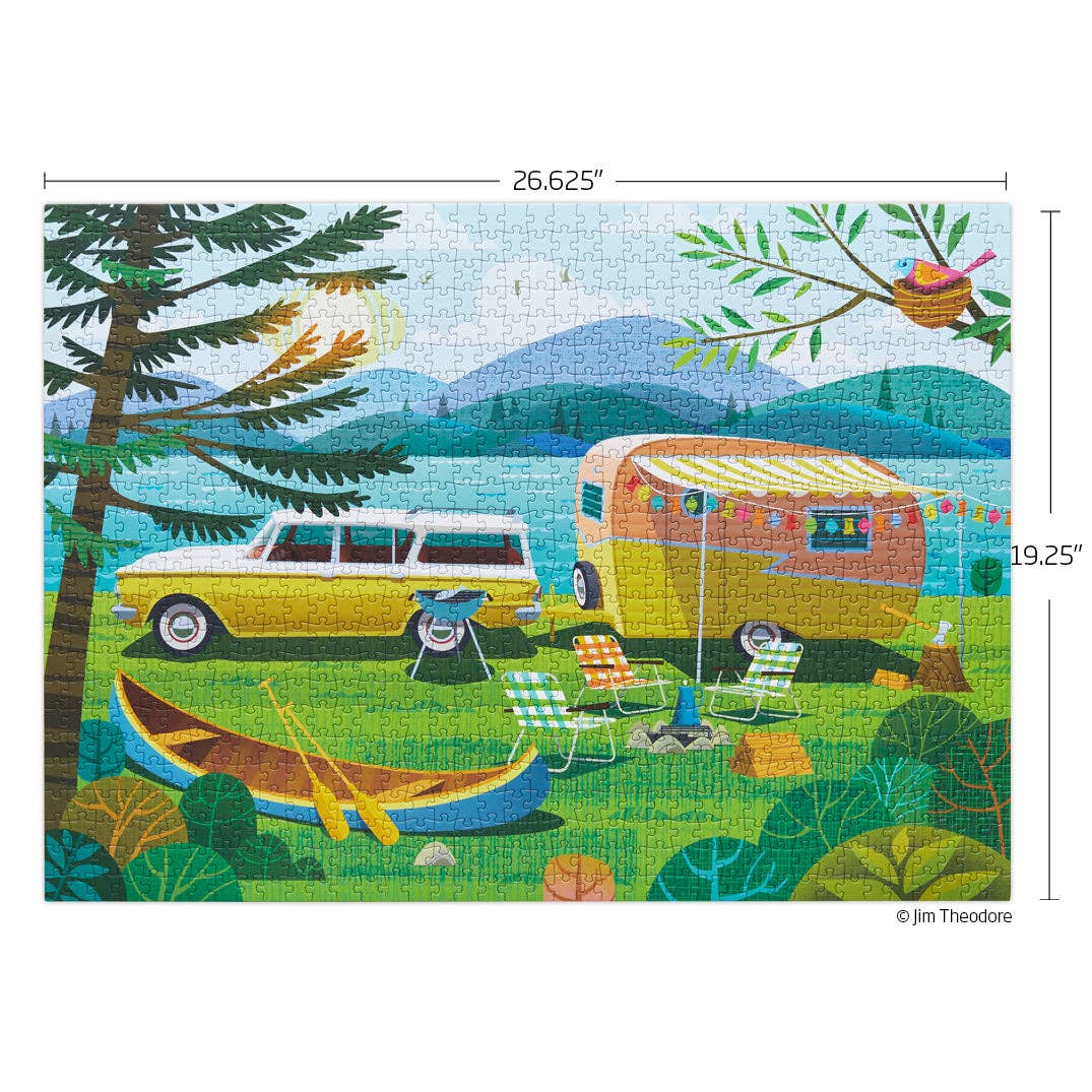 Happy Camper, 1000-piece puzzle, WerkShoppe