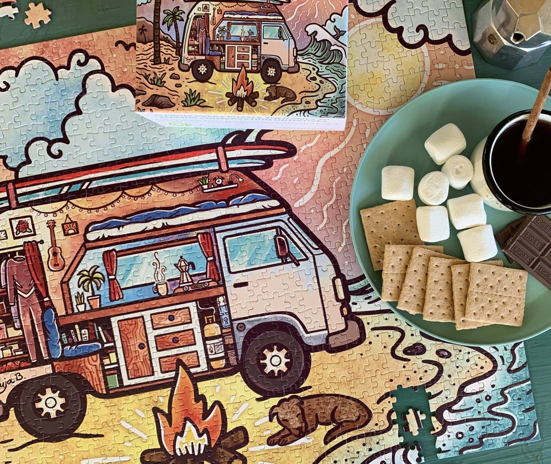 Van Life, 1000-piece puzzle, Surf Shack Puzzles