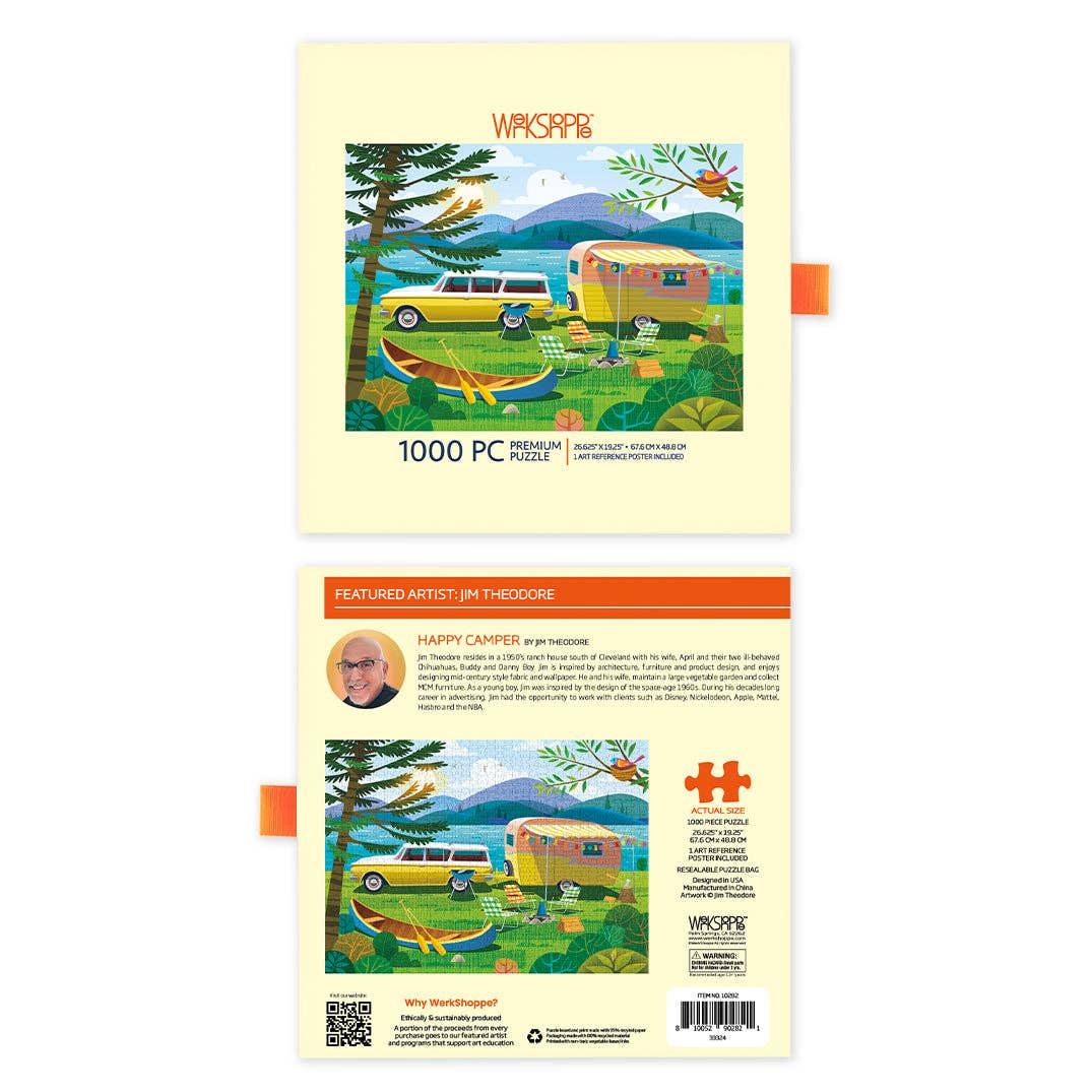 Happy Camper, 1000-piece puzzle, WerkShoppe