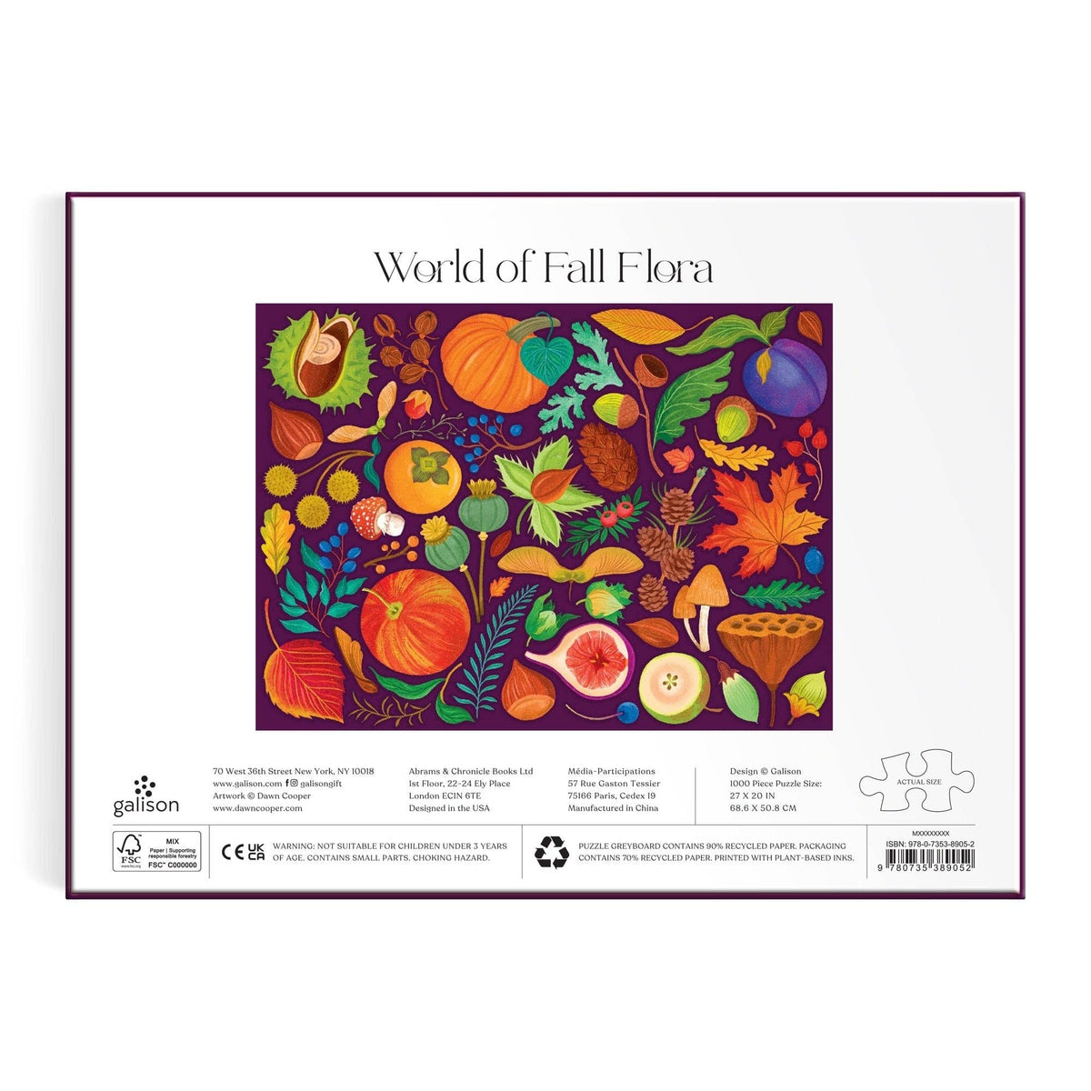 World of Fall Flora, 1000-piece puzzle, Galison