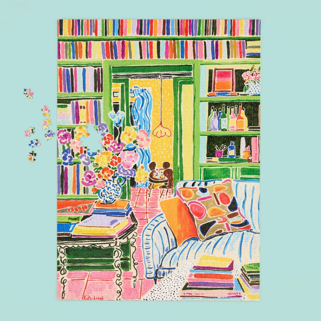 Books & Bouquets, 1000-piece puzzle, WerkShoppe