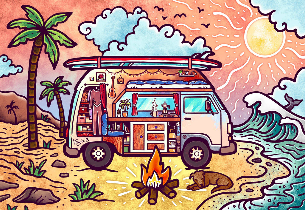 Van Life, 1000-piece puzzle, Surf Shack Puzzles