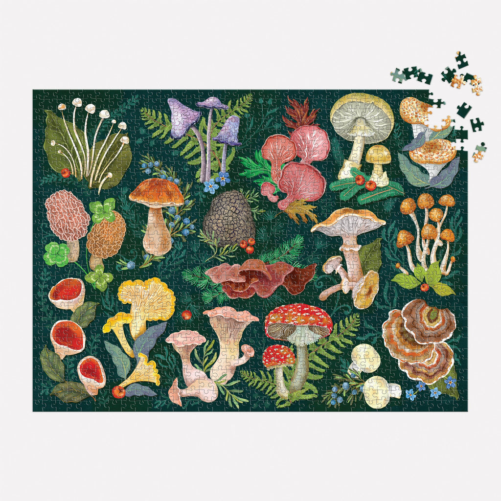 World of Mushrooms, 1000-piece puzzle, Galison