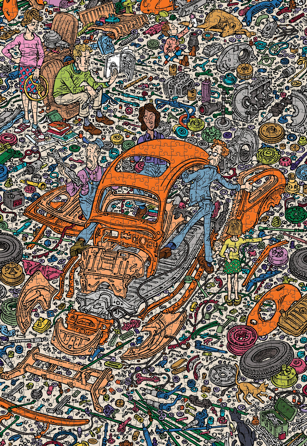 The Exploded Beetle - Peter Aschwanden, 1000-piece puzzle, Pomegranate
