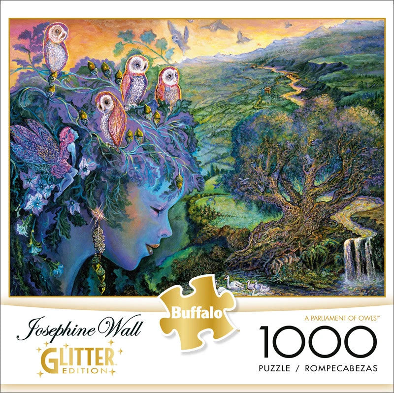 A Parliament of Owls (Josephine Wall), 1000-piece puzzle, Buffalo Games