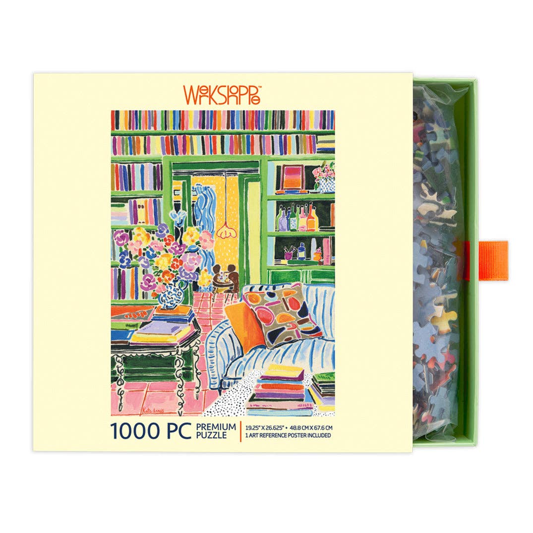 Books & Bouquets, 1000-piece puzzle, WerkShoppe