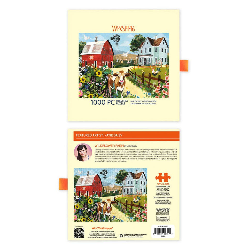 Wildflower Farm, 1000-piece puzzle, WerkShoppe
