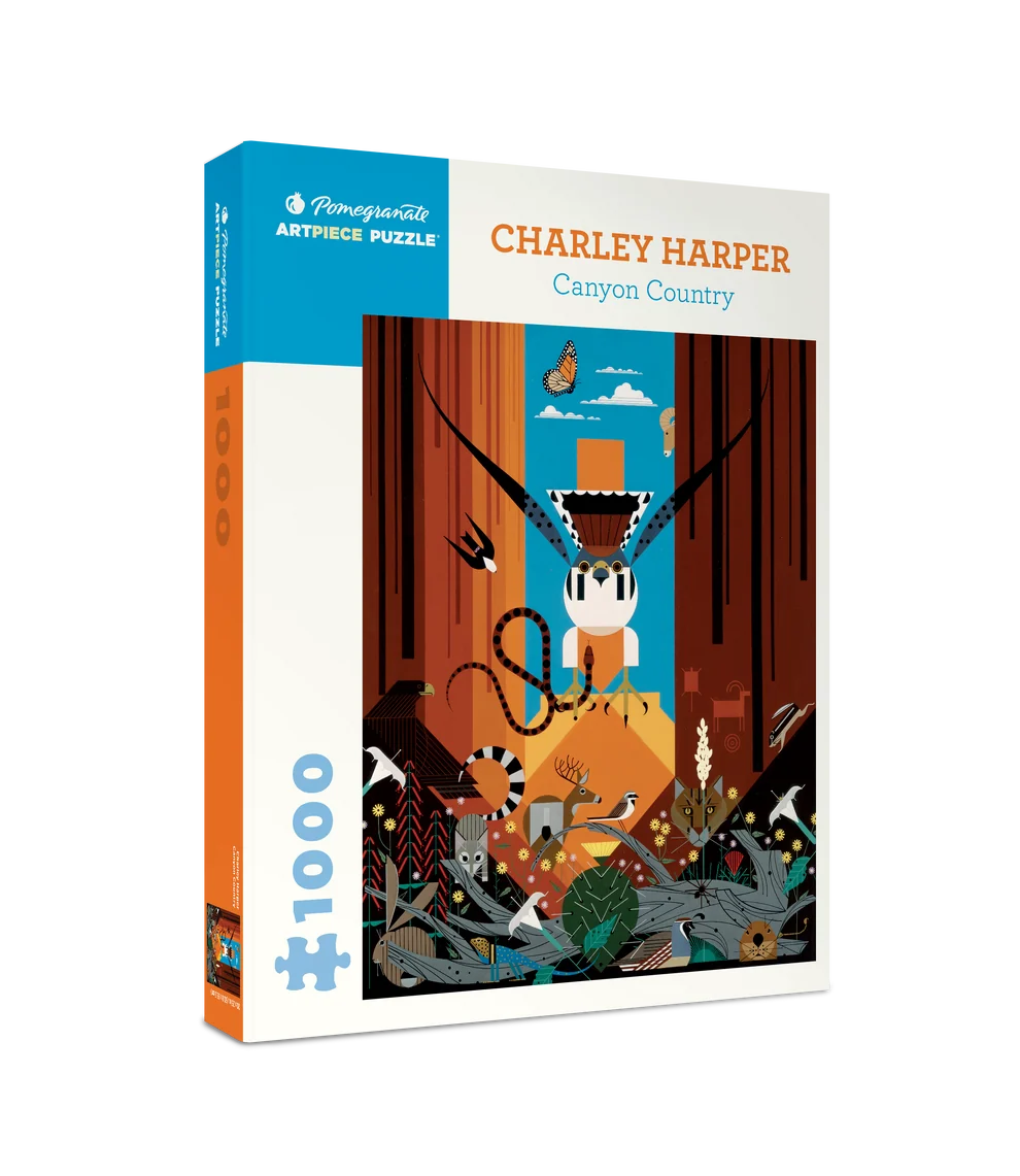 Canyon Country - Charley Harper, 1000-piece puzzle, Pomegranate